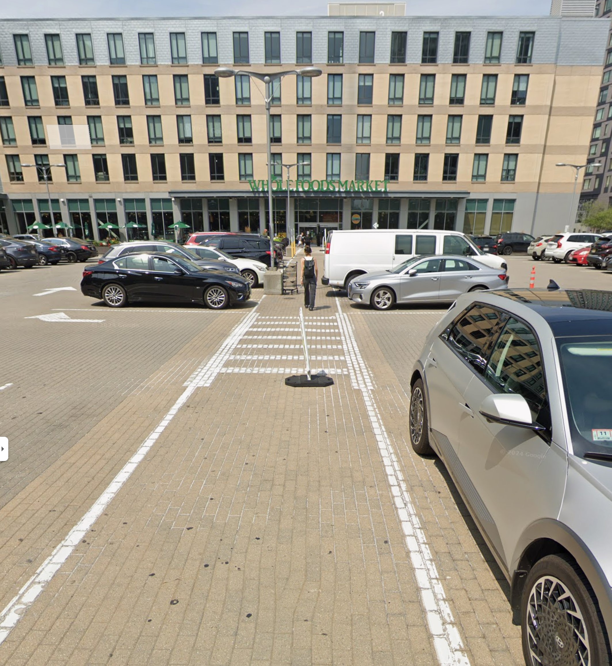 Parking lot of Whole foods market in Boston Downtown